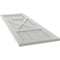 Ekena Millwork True Fit PVC Center X-Board Farmhouse Fixed Mount Shutters, Hailstorm Gray , 12W x 32H, PR TFP107FH12X032ST - alternate 2